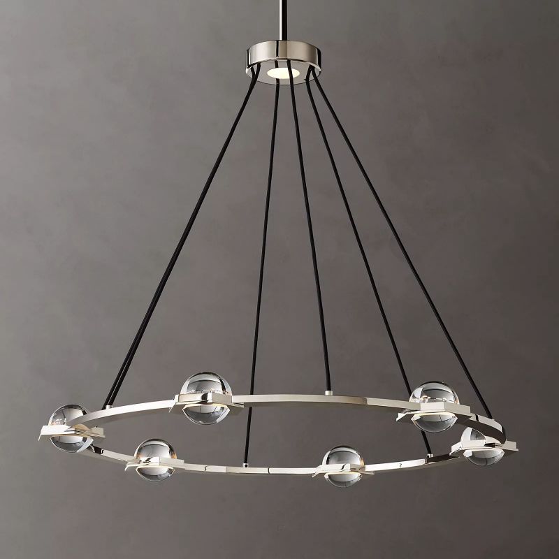 Planet Round Chandelier 36" - thebelacan