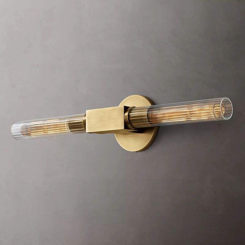 Prismatic Glass Linear Wall Sconce - thebelacan