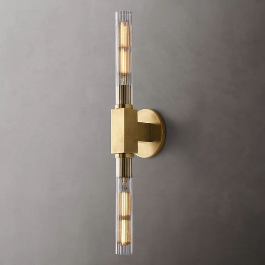 Prismatic Glass Linear Wall Sconce - thebelacan