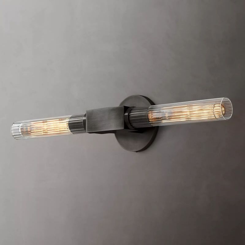 Prismatic Glass Linear Wall Sconce - thebelacan