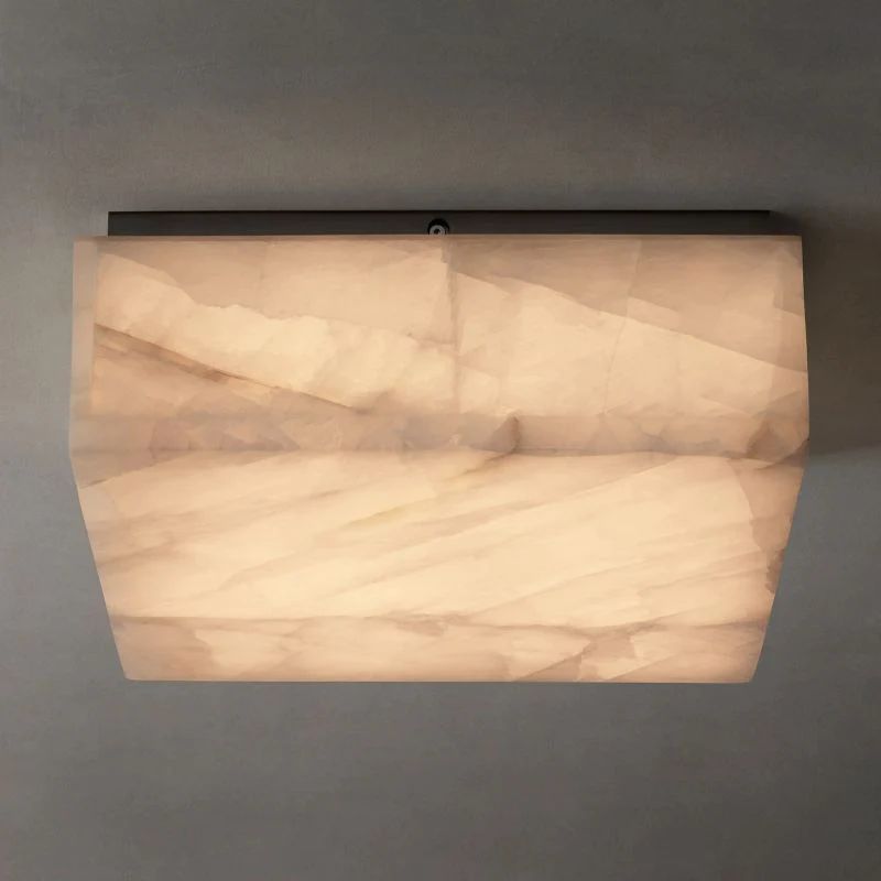 Riveage Calcite Square Flushmount 6"10"14" - thebelacan