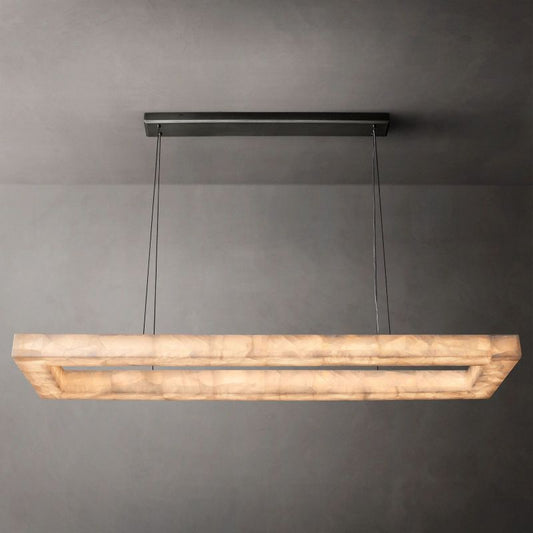 Riveage Rectangular Calcite Chandelier 72" - thebelacan