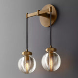 Roby Spherical Modern Double Wall Sconce - thebelacan