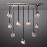 Roby Spherical Modern Rectangular Chandelier 36” - thebelacan