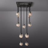 Roby Spherical Modern Rectangular Chandelier 36” - thebelacan