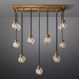 Roby Spherical Modern Rectangular Chandelier 36” - thebelacan