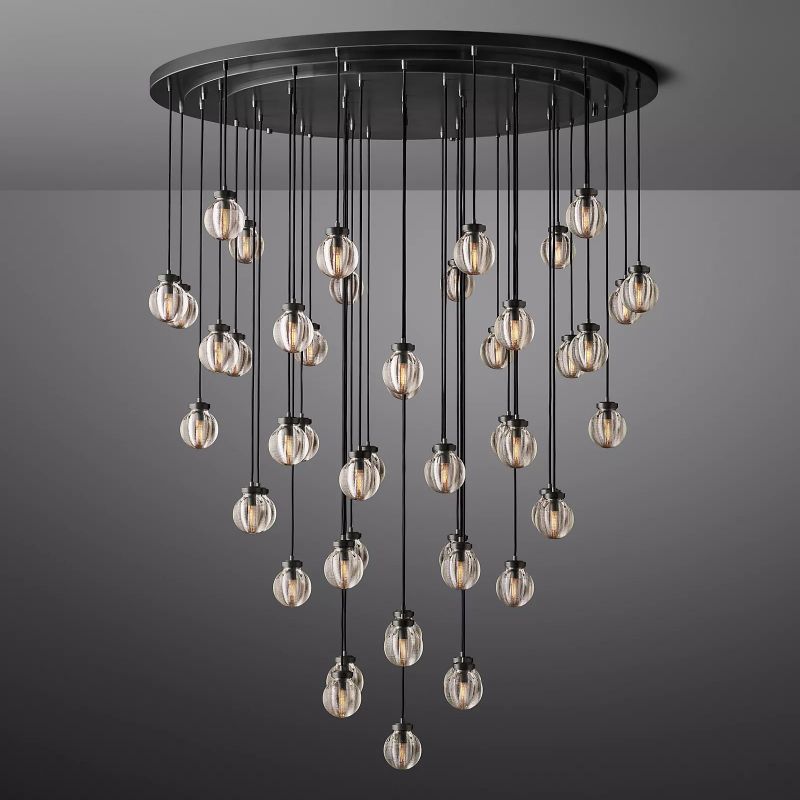 Roby Spherical Modern Round Chandelier 60" - thebelacan