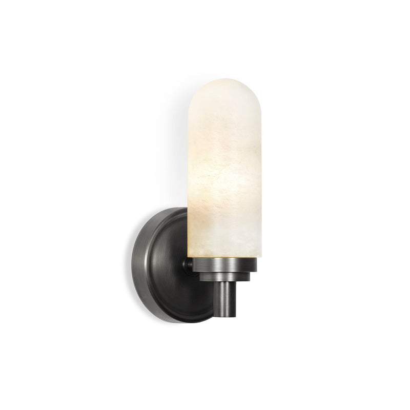 Salon Alabaster Single Sconce - thebelacan