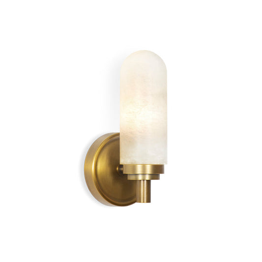 Salon Alabaster Single Sconce - thebelacan