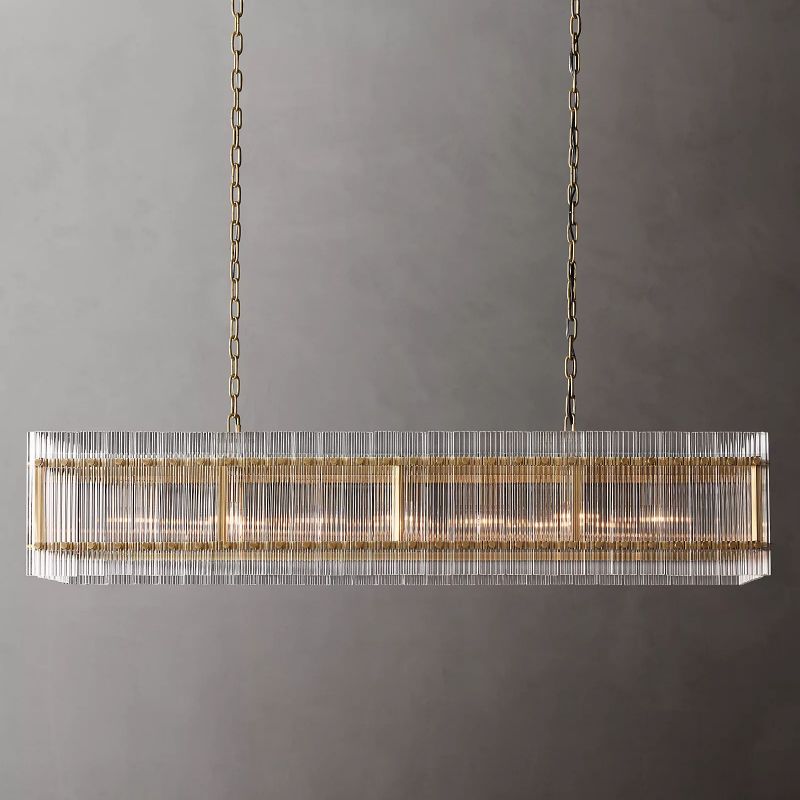 San Marco Rectangular Chandelier 54" - thebelacan