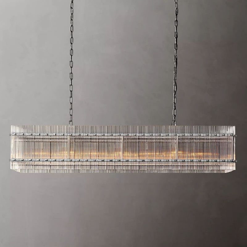 San Marco Rectangular Chandelier 54" - thebelacan