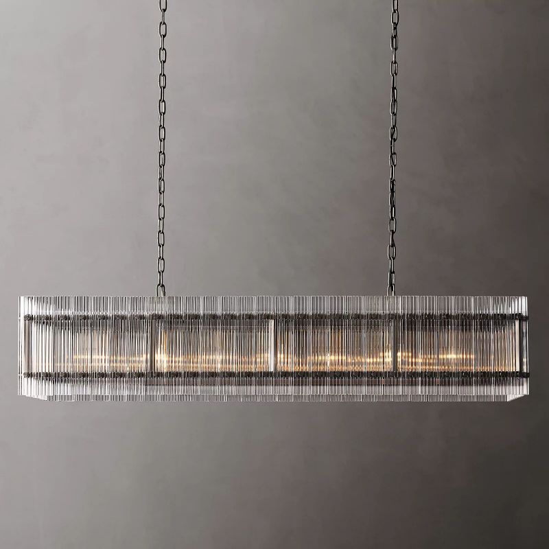 San Marco Rectangular Chandelier 54" - thebelacan