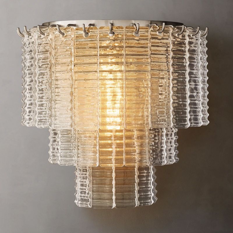 Sireni Clear Glass Wall Sconce - thebelacan