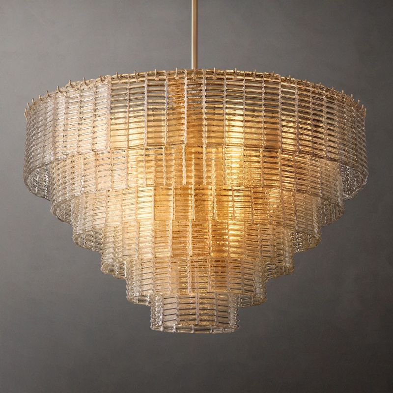 Sireni Glass Round Chandelier 41” - thebelacan