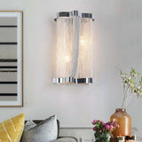 Ashley Aluminum Chain Tassel Wall Sconce - thebelacan