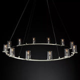 Kuseau Glass Round Chandelier 60" - thebelacan