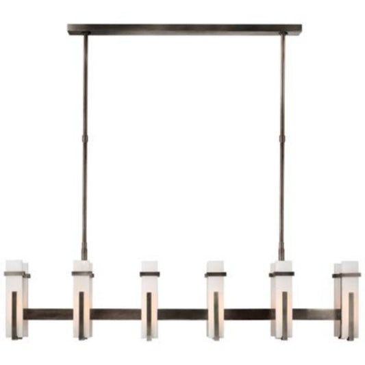 Alabaster Ian K Fowler Malik Large Linear Chandelier - thebelacan